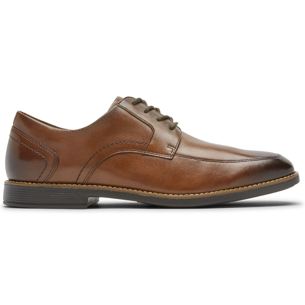 Rockport Oxfords For Mens Brown - Wighton Apron Toe - QU7091426